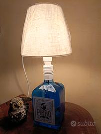 lampada bottiglia gin Piero blu