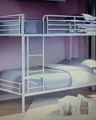 Letto a castello in acciaio