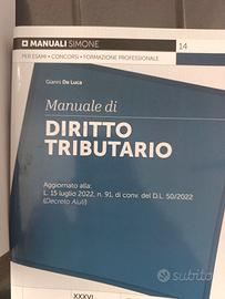 MANUALE DIRITTO TRIBUTARIO DE LUCA