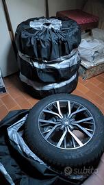 set  cerchi in lega + pneumatici invernali 