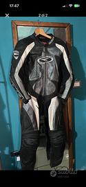 Tuta pelle moto intera taglia 48 modello axo