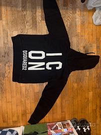 Felpa con Cappuccio DSQUARED2 ICON Nera