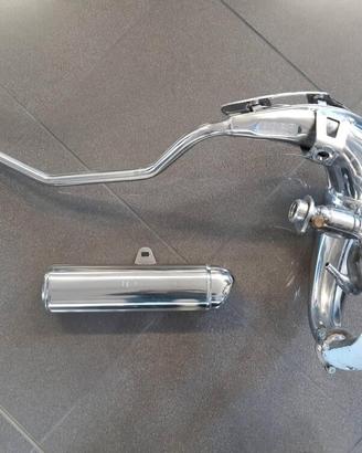 Kit scarico acciaio lucidato gilera derbi aprilia