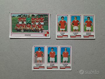Lotto 3 Figurine Calciatori Panini 1978-79 RIMINI