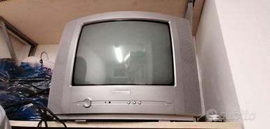 TV color vintage Daewoo con telecomando