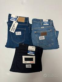 3 paia di jeans Wrangler taglia w30-L32