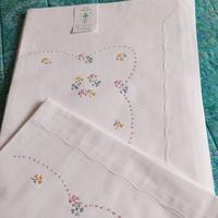 Lenzuola ricamo fiorentino, 1 piazza 