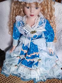 Splendida bambola vintage alta 50 cm. Made in Ital