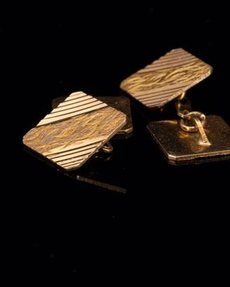 Gemelli Uomo Oro Giallo 18K (750) Vintage '50