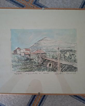 Acquaforte originale di Salvatore Caruso, XX sec