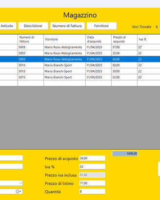 Software Gestionale Database - demo gratuita