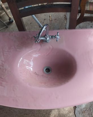 lavandino vetro rosa