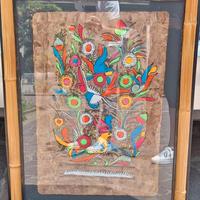 Quadro con stampa etnica coloratissimo