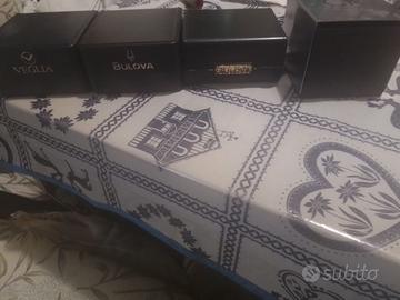 VEGLIA BULOVA E CALVIN KLEIN 4 BOX OROLOGI  VINTAG