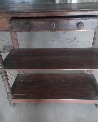 Étagère Antica  in Legno di Abete con Cassetto