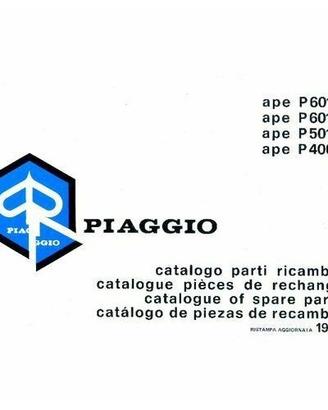 Catalogo ricambi APE P400V - P501 - P601