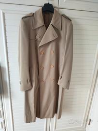 Trench doppiopetto lana beige