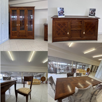 Set sala da pranzo - vetrina madia tavolo sedie