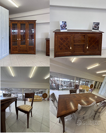 Set sala da pranzo - vetrina madia tavolo sedie