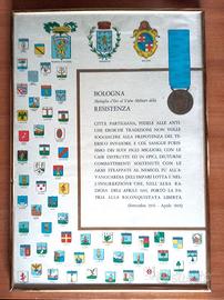 Attestato a Bologna Medaglia d'oro valor militare