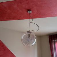 Lampadario a sospensione + n°2 Abat Jour