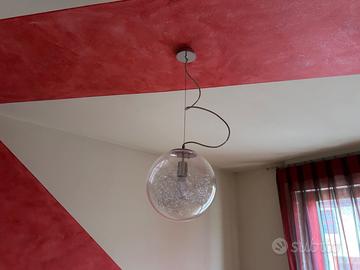 Lampadario a sospensione + n°2 Abat Jour