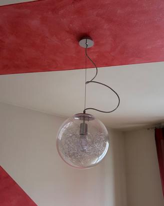 Lampadario a sospensione + n°2 Abat Jour