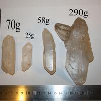 Punte di quarzo ialino da collezione