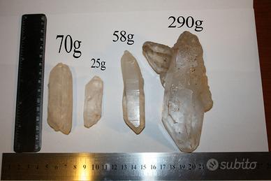 Punte di quarzo ialino da collezione