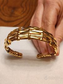 braccialetto donna vintage d'epoca placcato oro 
