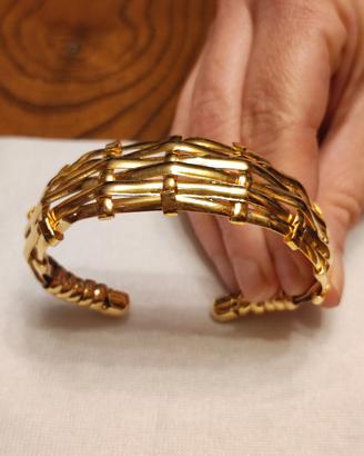 braccialetto donna vintage d'epoca placcato oro 