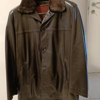 Giacca Canali vera pelle 