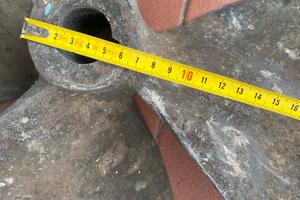 Coppia elica 4 pale ottone per linea asse