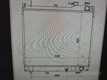 Radiatore motore Grand Vitara 