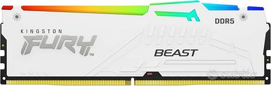 Kingston FURY Beast RGB Bianca 16GB DDR5 6000MT/s