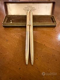 Set 2 Penne Paper Mate Double Heart dorate con sca