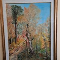 Quadro Betulle Olio su Tela