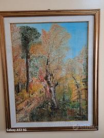 Quadro Betulle Olio su Tela