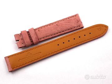 Cinturino Jaeger Le-Coultre Struzzo Rosa 17 mm