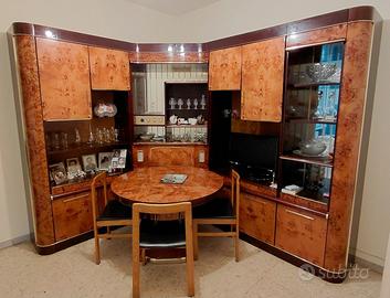 Soggiorno più tavolo in noce