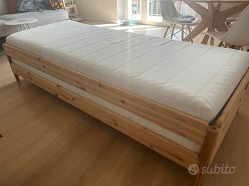 Letto impilabile Utaker 80x200 con 2 materassi