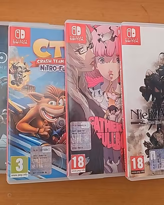 giochi switch: Chronos, nier, Catherine, crash ctr