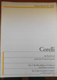 spartiti musica da camera Corelli Sonata 