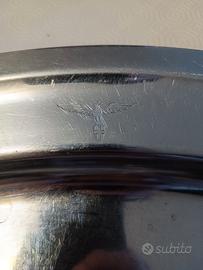 Vassoio broggi vintage pre 1946 stemma Savoia 