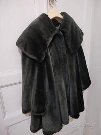 Pelliccia fumo di Londra cangiante verde petrolio