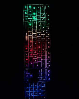 Tastiera trust rgb 142 tasti usb