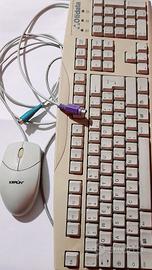 Tastiera e mouse ottico