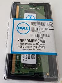 25 RAM SODIMM 4GB PC4 2133 DELL nuove
