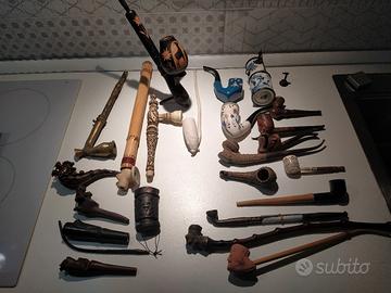 Collezione n.23 pipe Etniche mondiali artigianali 