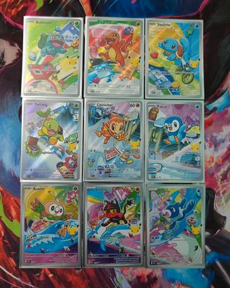 artset degli starter promo del trentesimo Pokémon 